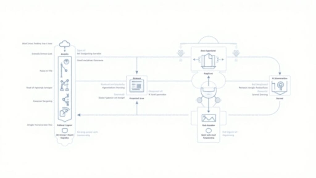 Visual explanation of what sales automation means, showing automated CRM, lead generation, email workflows, and AI tools in action.