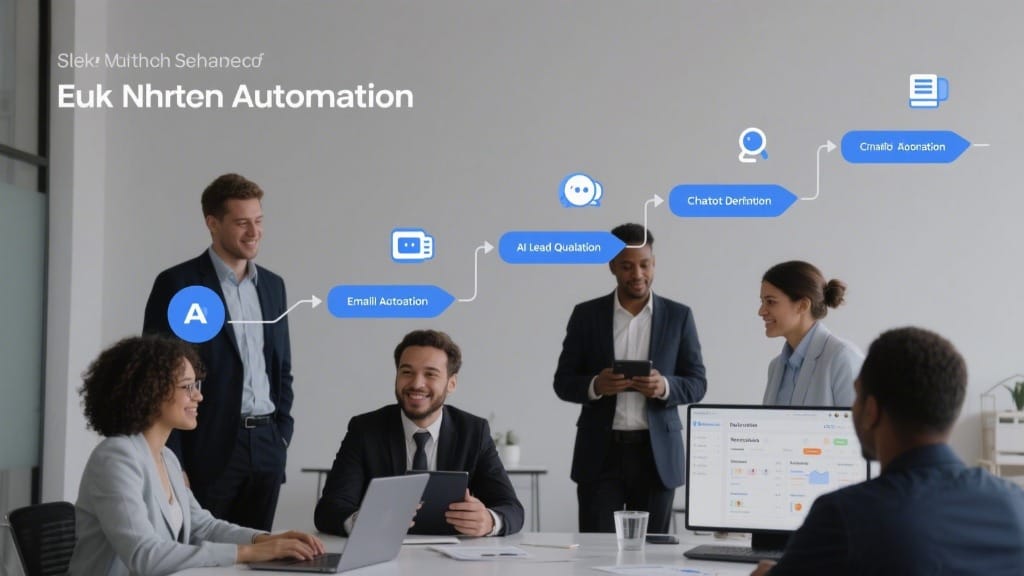 Benefits of Sales Automation for UK Startups 5 Step-by-step automation of a UK startup sales team using CRM tools, AI chatbots, automated outreach, and performance analytics in 2025