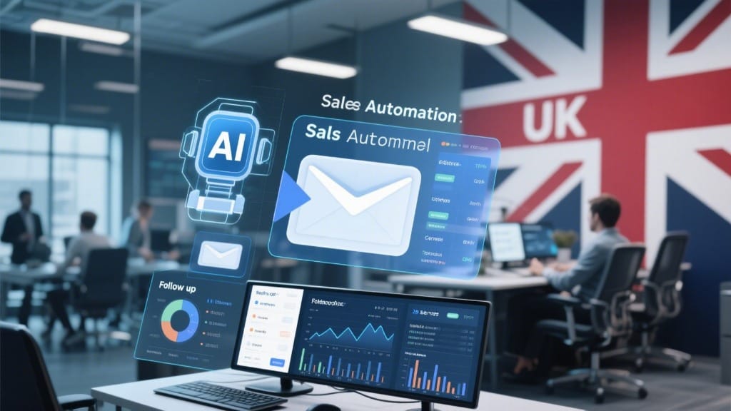 UK businesses using AI sales automation tools for CRM, email, and lead tracking