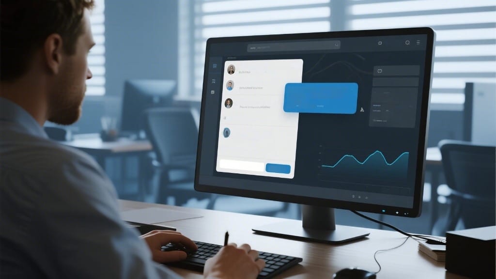 AI composing personalized LinkedIn messages in UK sales team workspace