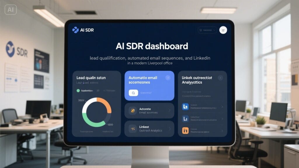 Liverpool Sales Teams Are Going AI—Here’s Why 2 AI SDR dashboard automating lead generation for Liverpool businesses.