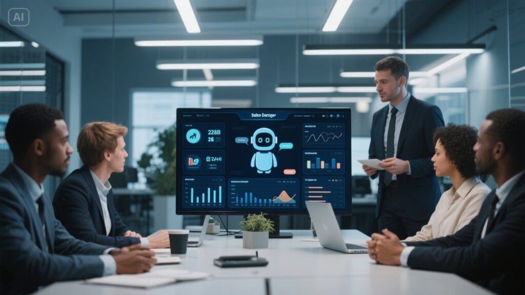AI assistant helping Glasgow business team with lead generation and sales data automation