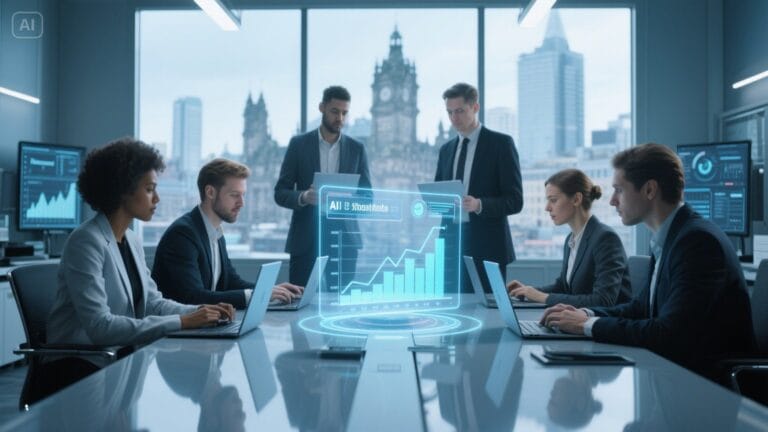 Glasgow team using AI SDR technology for automated lead generation and B2B sales growth in 2025