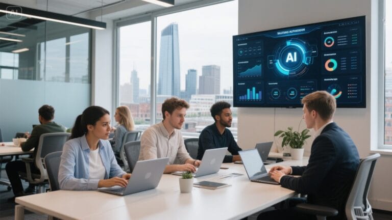 Manchester startup team using AI SDR tools for lead generation