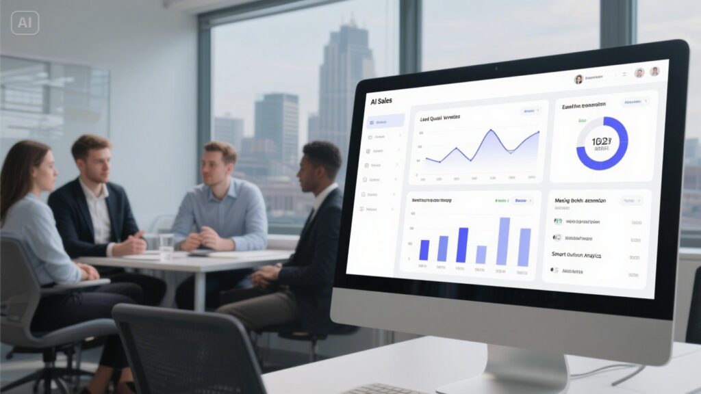 AI SDR dashboard showing lead generation and automation tools for Manchester startups
