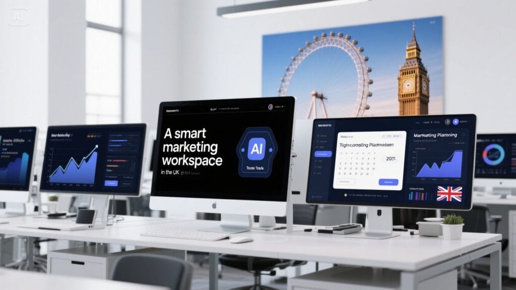Visualising 2025 automation trends in UK marketing using AI tools, performance dashboards, and campaign optimisation strategies.