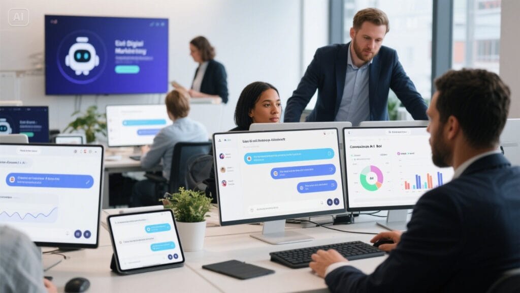 UK marketers using conversational AI and chatbots to automate customer engagement and improve digital marketing in 2025.