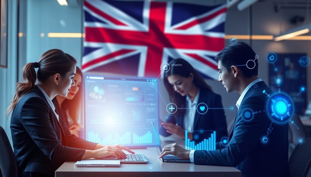 Business process automation agency helping UK companies streamline operations using AI tools, digital workflows, and data-driven automation systems.