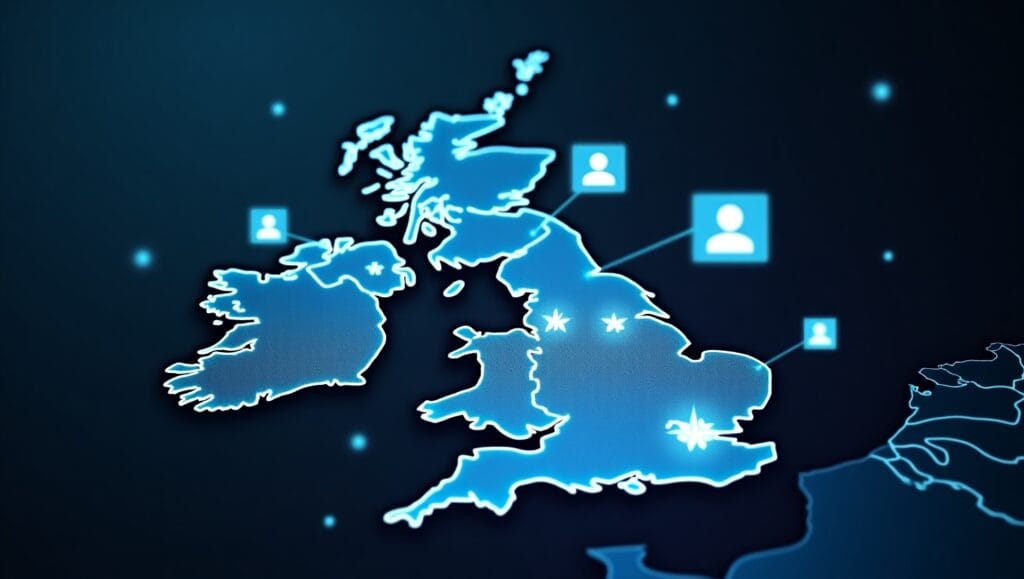 AI-driven LinkedIn lead generation working across UK cities using automated messaging and outreach tools
